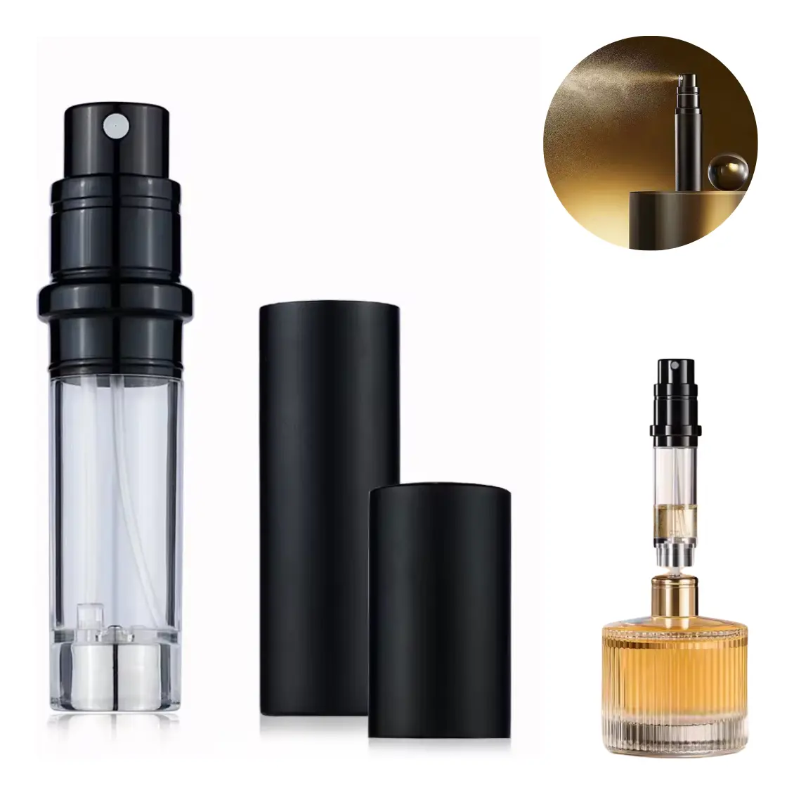 Mini Perfumero Portátil Recargable Premium 5ml Atomizador