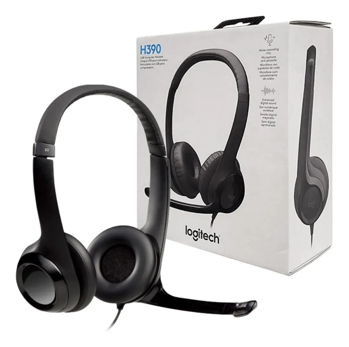 Auriculares Logitech H390 Con Micrófono Usb
