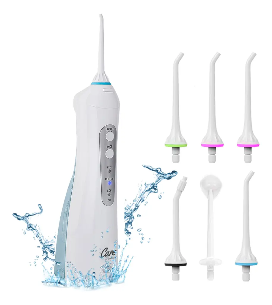 Irrigador Bucal Care By Gadnic Water001 Dental 3 Modos Inalámbrico 100 PSI 200ml