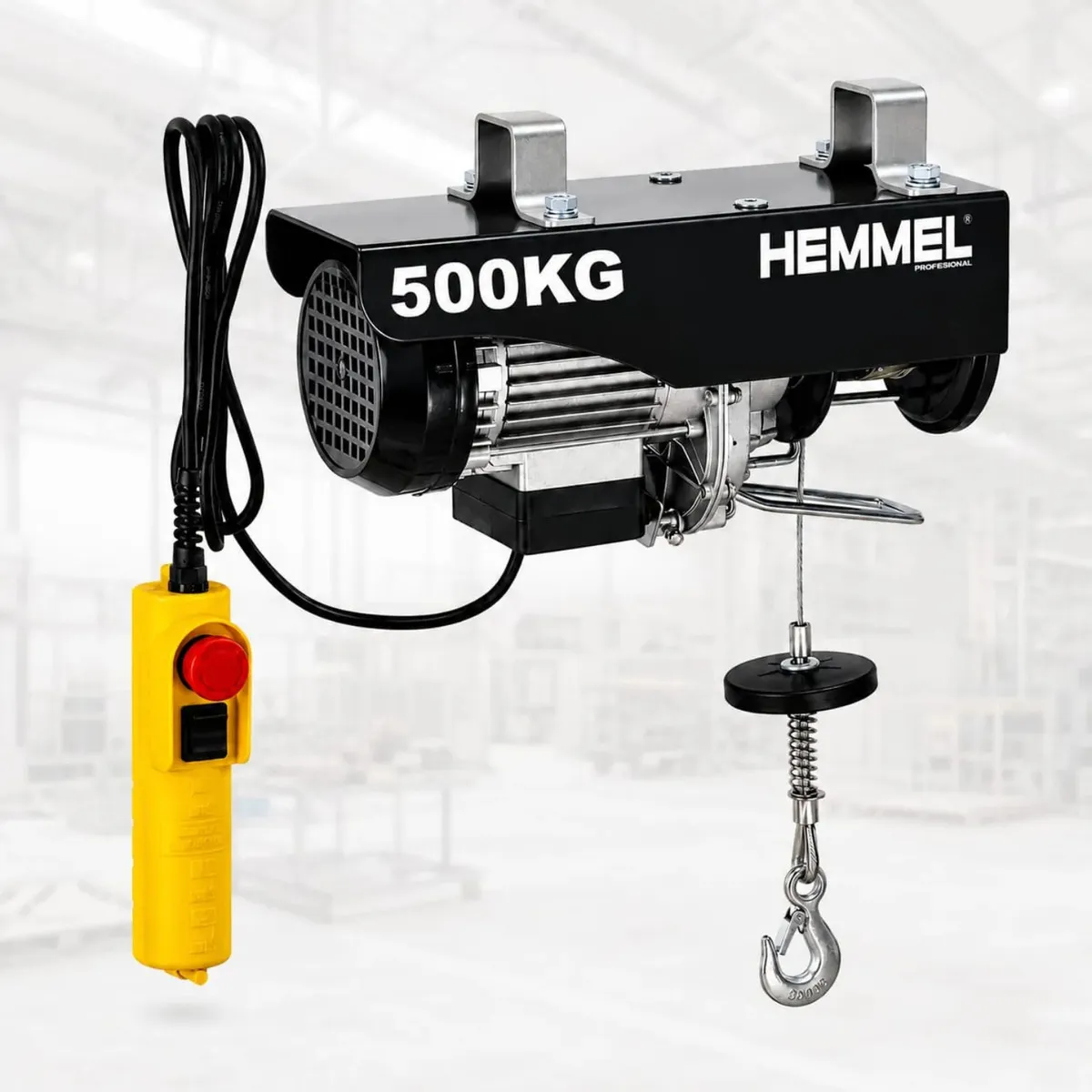 Aparejo Electrico Malacate 500kg Hemmel 12 Metros Polipasto Grua Montacarga Elevador De Cargas