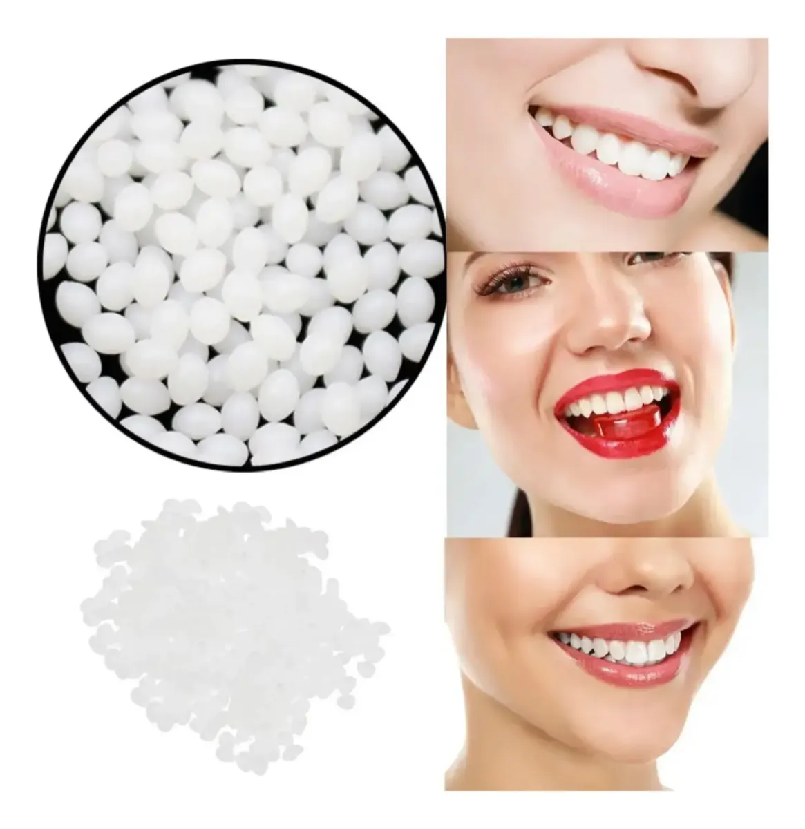 10 Dientes Postizo Provisorio Prótesis Moldeable Ver Video!!