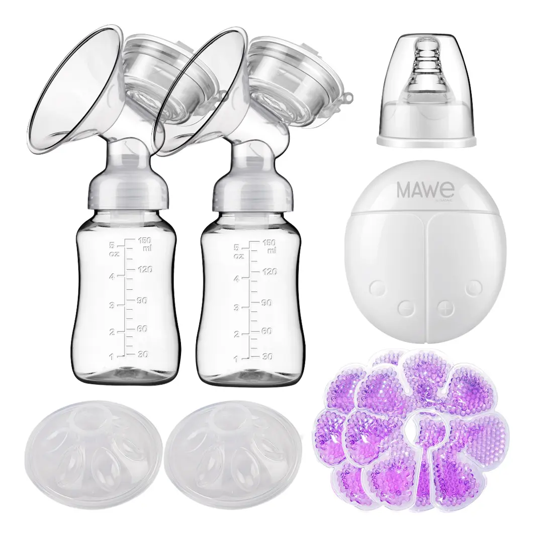Kit x2 Sacaleche Eléctrico Gadnic Extractor de leche Materna Automático 180ML Libre BPA