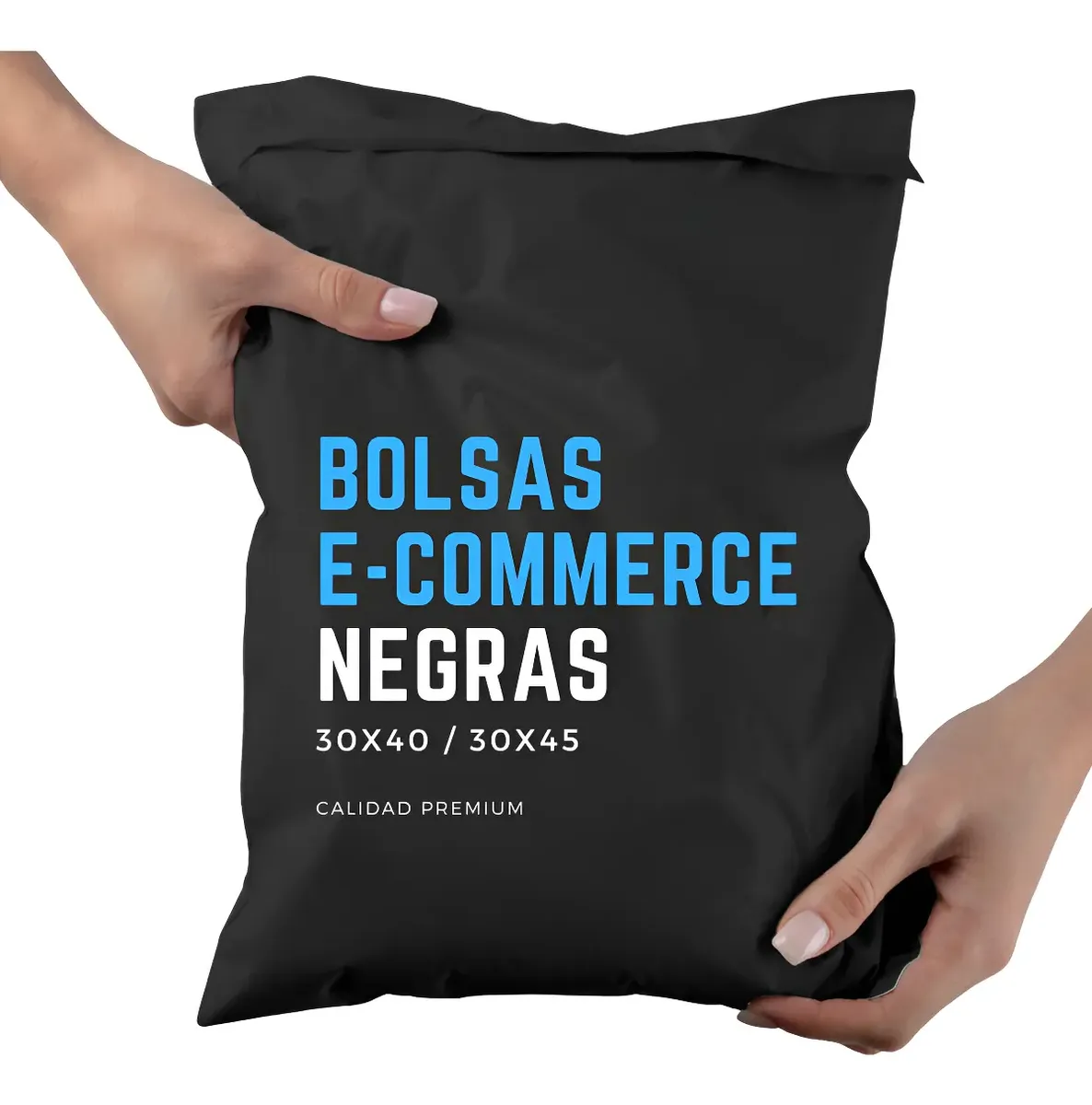 Bolsas E Commerce Negras 30x45 N°2 Calidad Premium X100