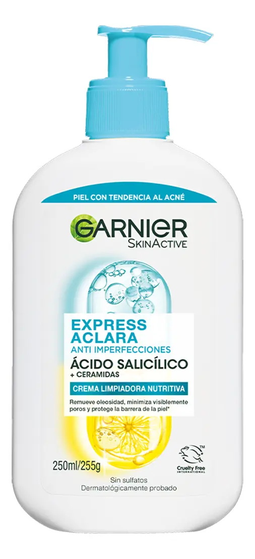 Gel Limpiador Crema Anti Imperfecciones con Ácido Salicílico Garnier 250ml