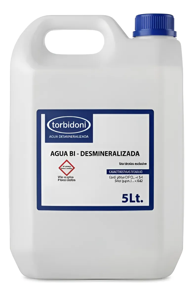 Agua Bi-desmineralizada 5 Lts. P/cpap, Bpap Y Concentrador
