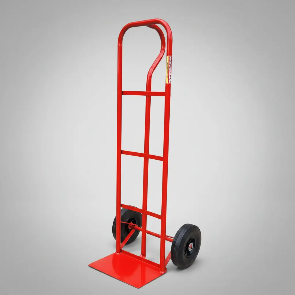 Carrito De Carga Zorra Tubo Carreta Plataforma 200 Kg Acero Rojo