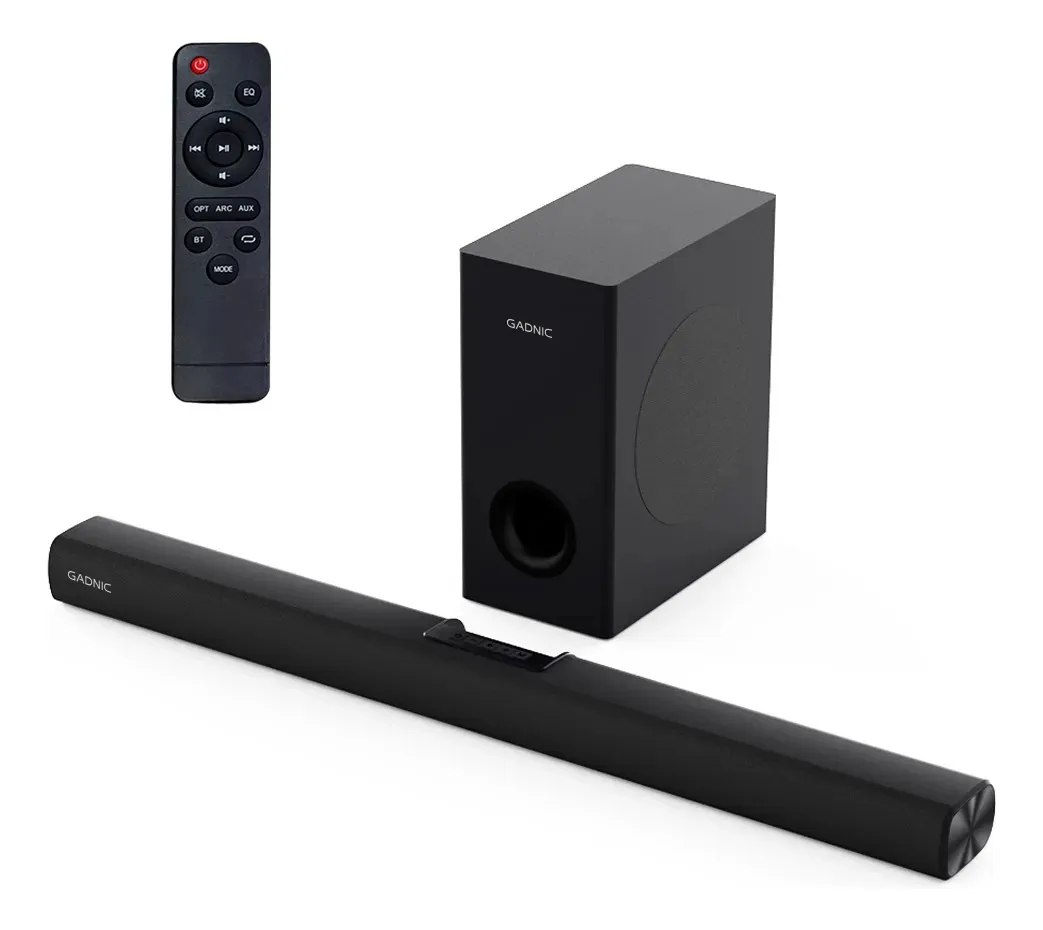 Barra de Sonido Gadnic Bluetooth 2.1 Canales Subwoofer Inalámbrica Home Theater TV