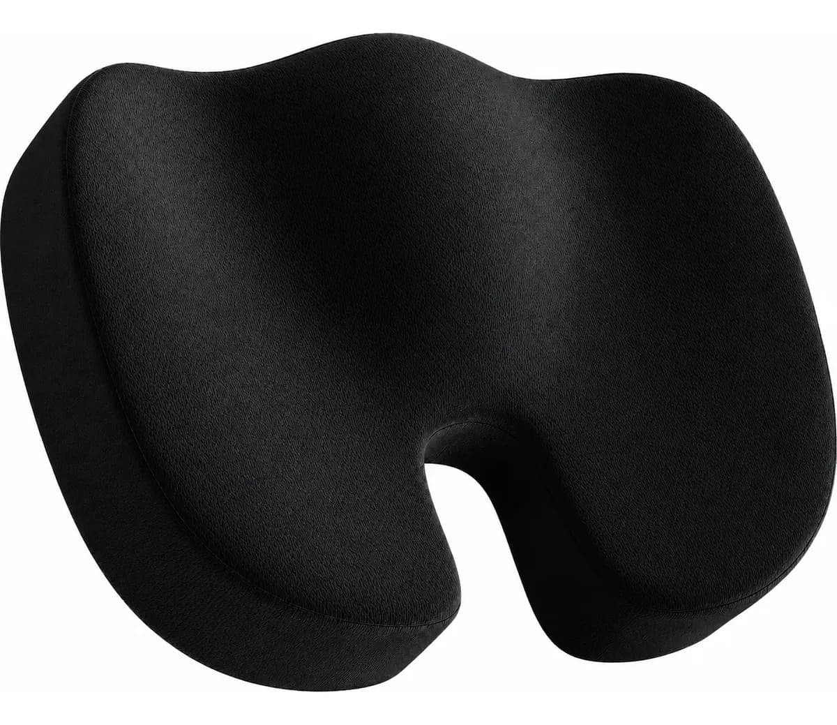 Almohada Ortopédica Gel Memory Foam Dolor Espalda Y Coccis FOAM-ASI Alivio Cóccix, Ciática, Dolor Lumbar y Espalda – Ozz Negro