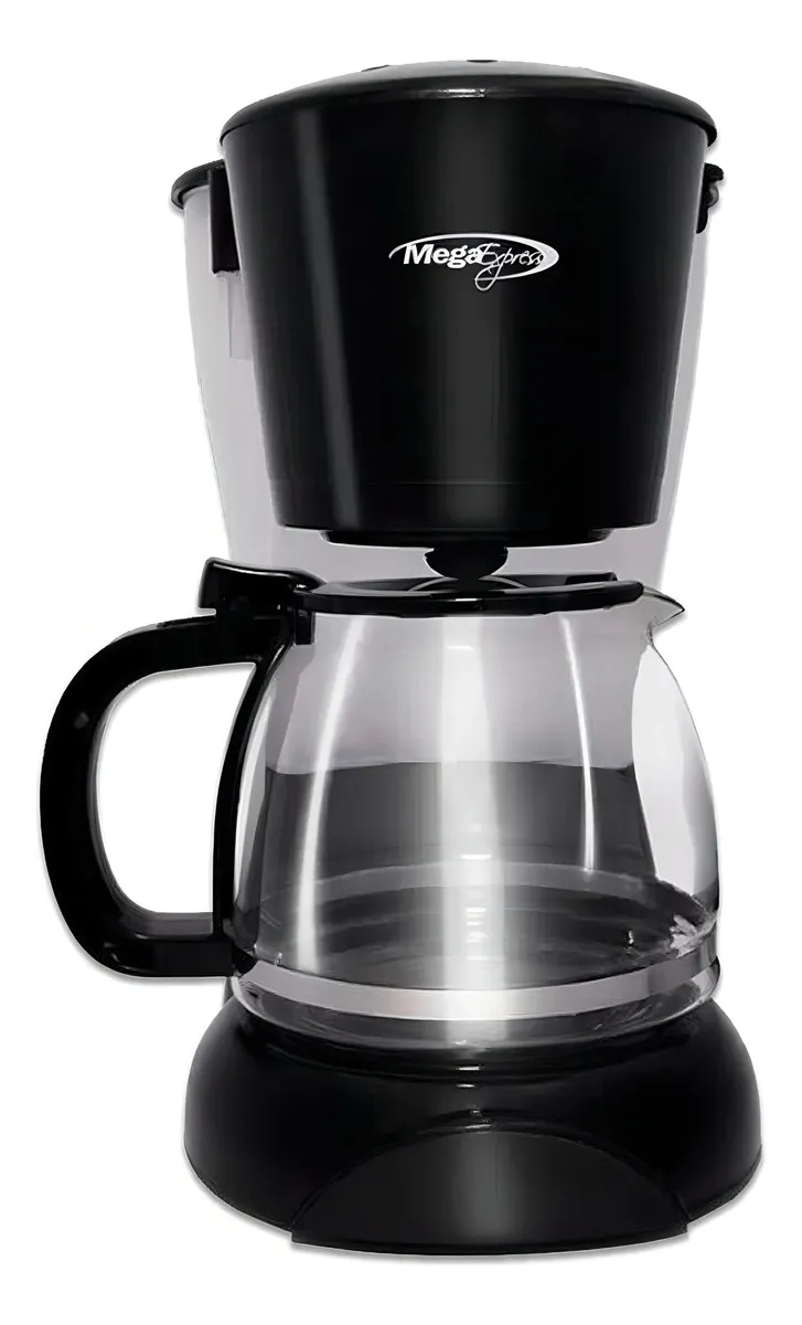 Cafetera de filtro Mega Express ME-6010 semi automática 12 tazas negra