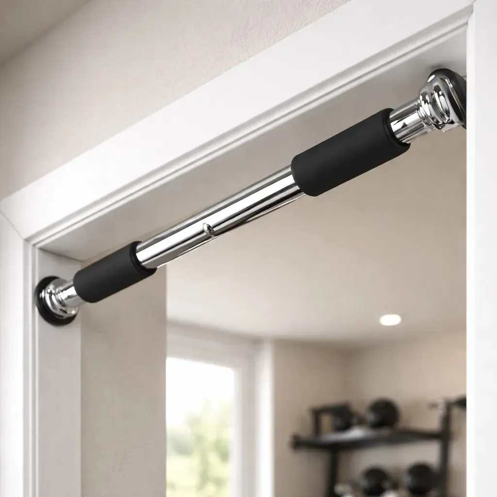 Barra Dominadas Puerta Extensible 60-100cm Reforzada 130kg Profesional Gimnasio En Casa Fitness Crossfit Entrenamiento Espalda Brazos Abdominales Calistenia Indoor Acero Sólido Multifunción Gym