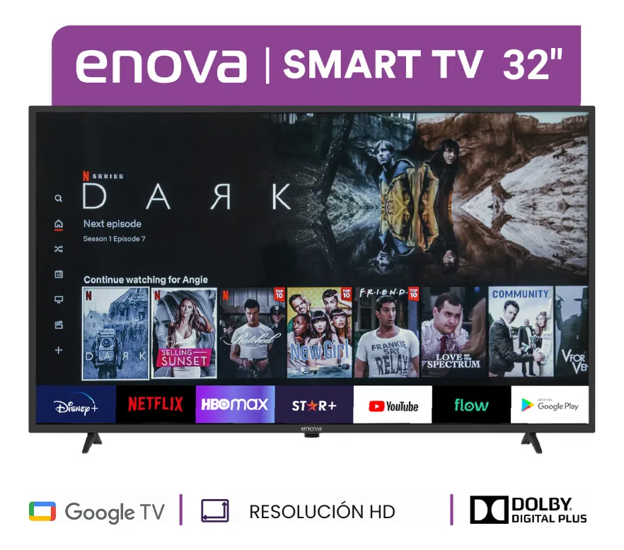 Smart Tv Enova 32 Led Hd Google Tv