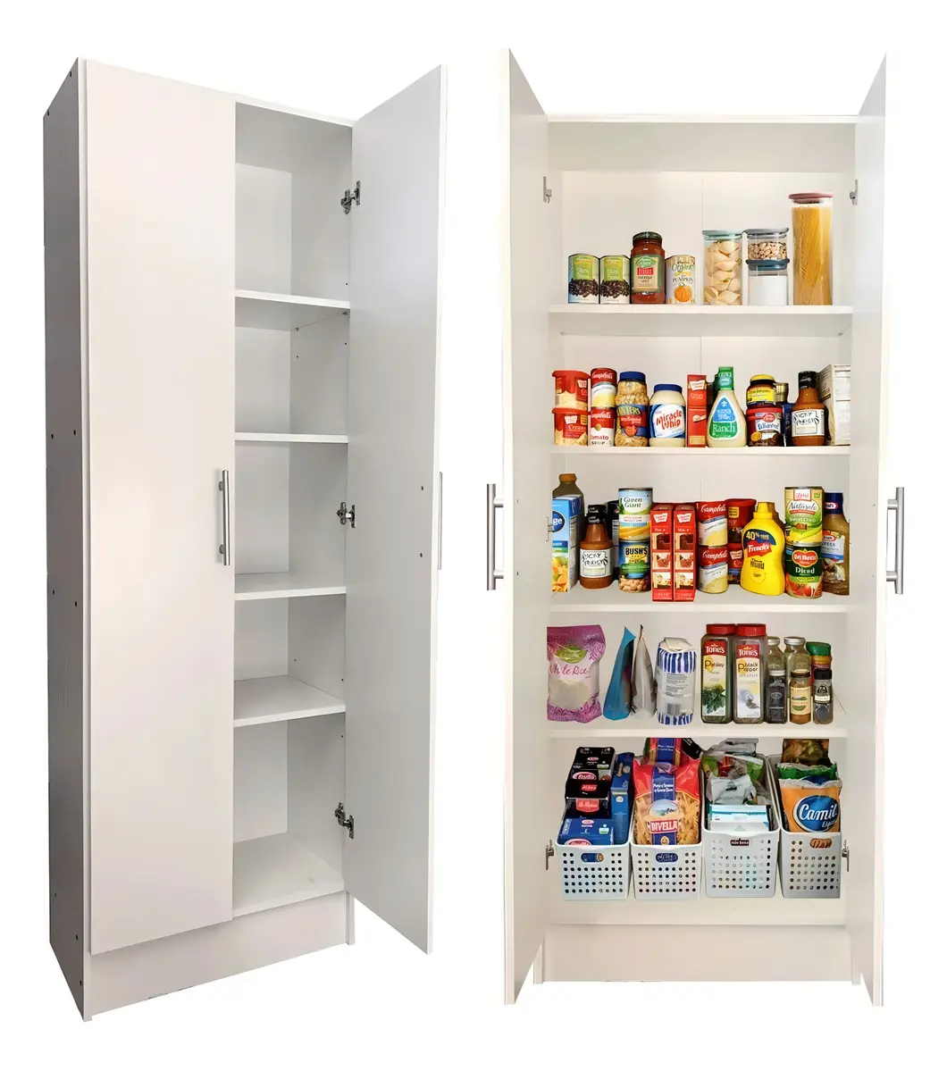 Despensero Cocina 2 Puertas Melamina Muebo 4180 5 Estantes