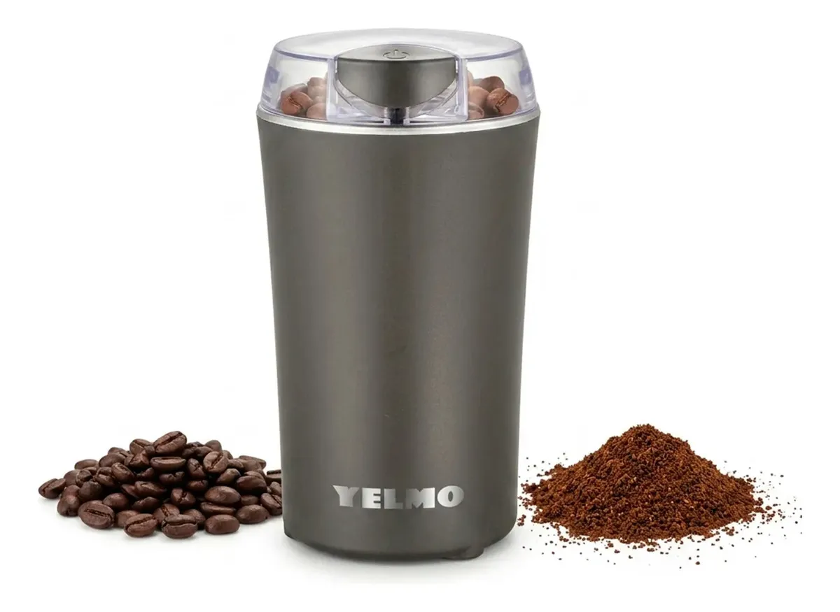 Molinillo de café semillas y especias Yelmo Mo-7100 150w Aluminio Gris Oscuro
