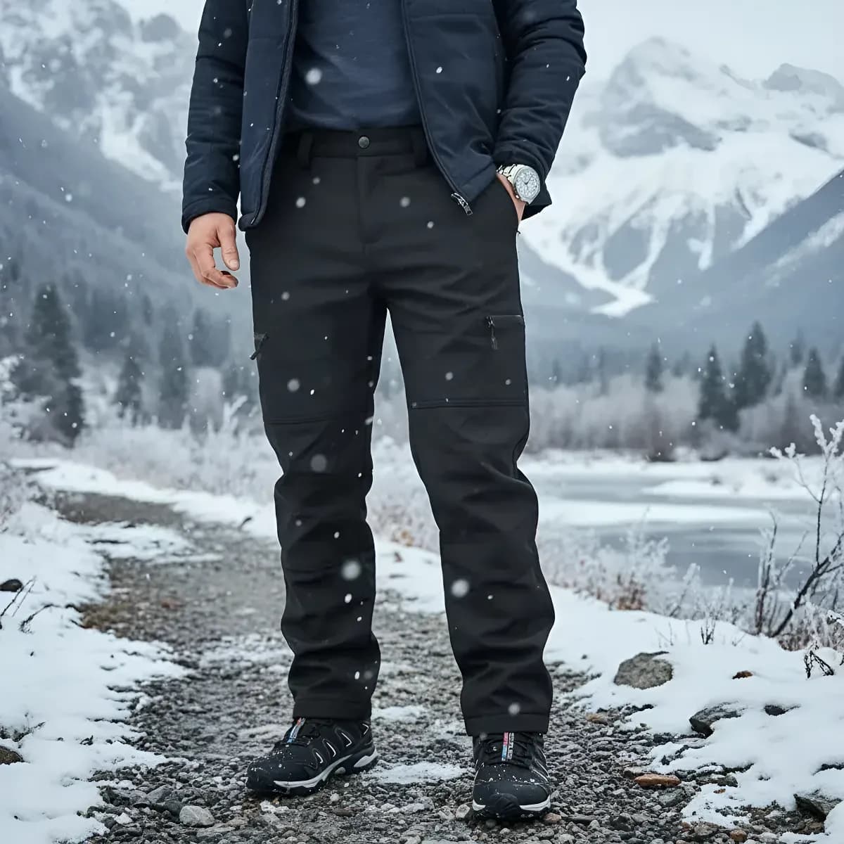 Pantalon Termico Impermeable Cargo Hombre Premium Original
