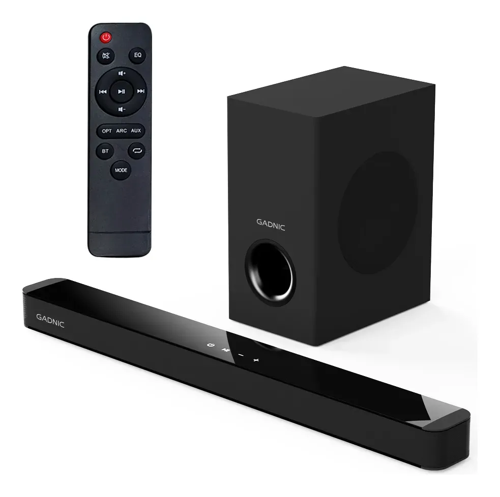 Barra De Sonido Gadnic Inalámbrica Soundbar Subwoofer 8 Bluetooth Home Theater Para TV