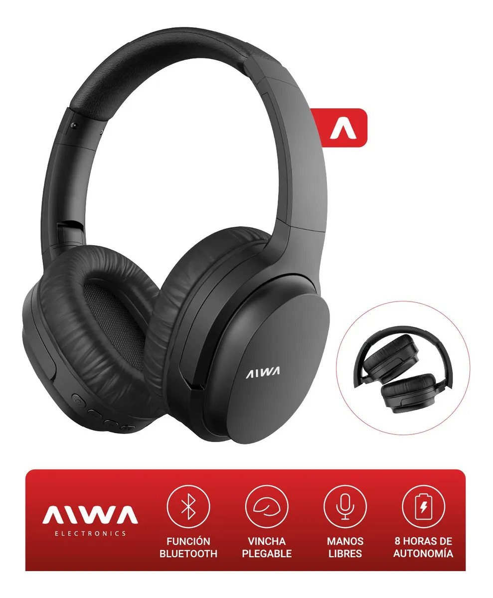 Auriculares inalámbricos Aiwa AW-BT301 negro