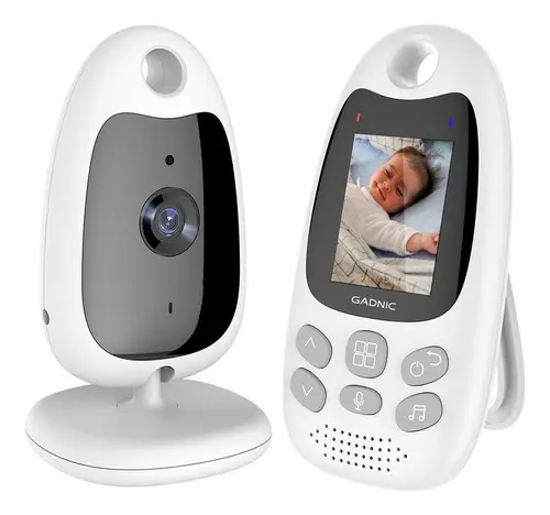Baby Monitor Babycall Gadnic Audio Bidireccional Pantalla LCD 2” Visión Nocturna VOX Alcance 260m Batería Recargable