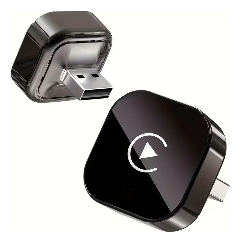 Car Play Y Android Auto 2 En 1 Adaptador Inalambrico Negro Negro