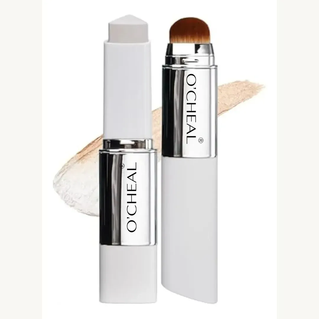 Base De Maquillaje Coreana Viral Barra con Brocha O'CHEAL con Protector Solar