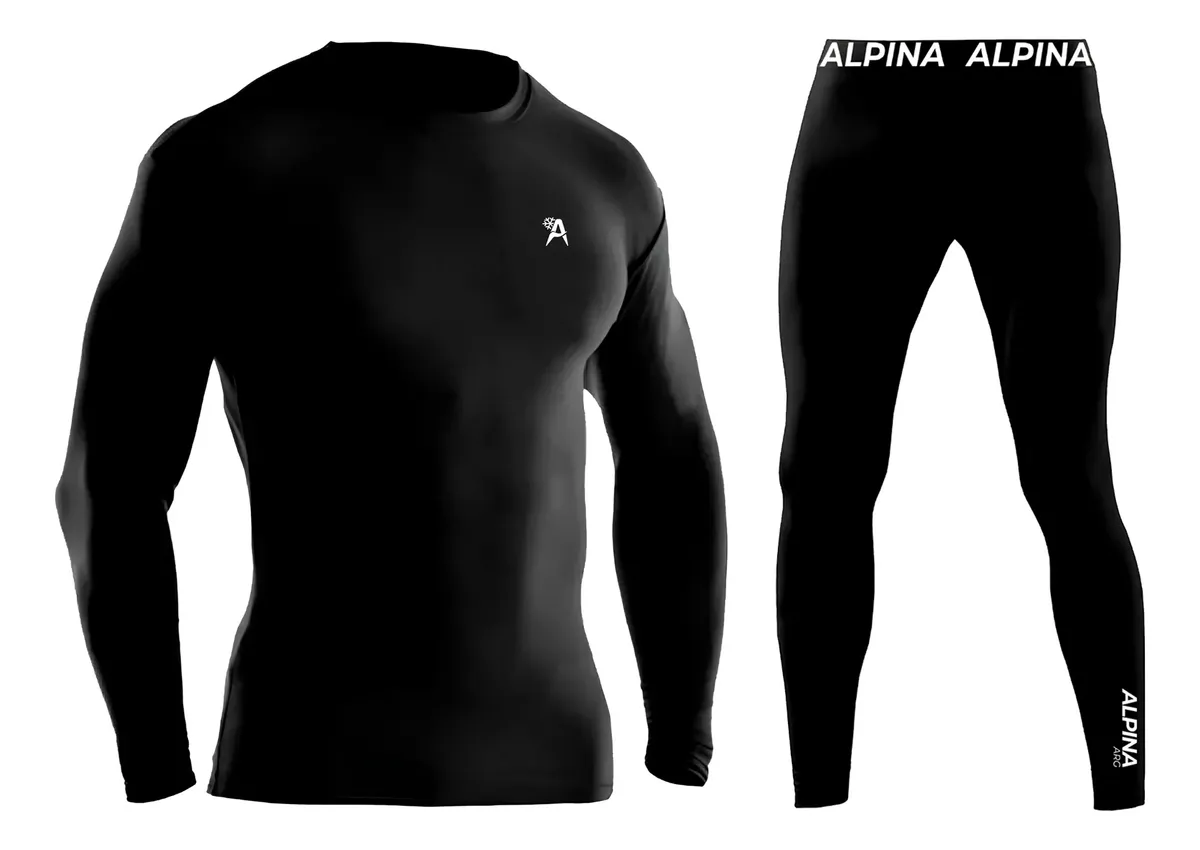 Conjunto Termico Frio Extremo Alpina Premium Remera + Calza